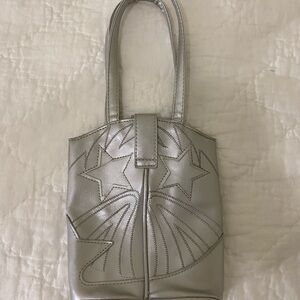 Vintage western star silver mini bucket bag